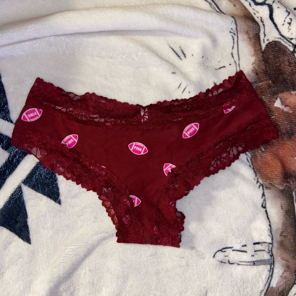 Pink Victoria’s Secret Wink Lace-trim Cheeky Panty